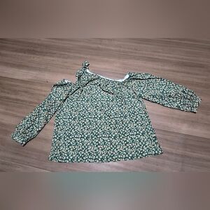 SHEIN Green Floral Blouse